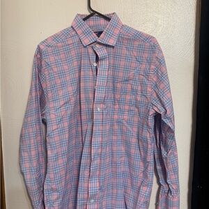 Vineyard vines Pink and Blue Plaid Shirt